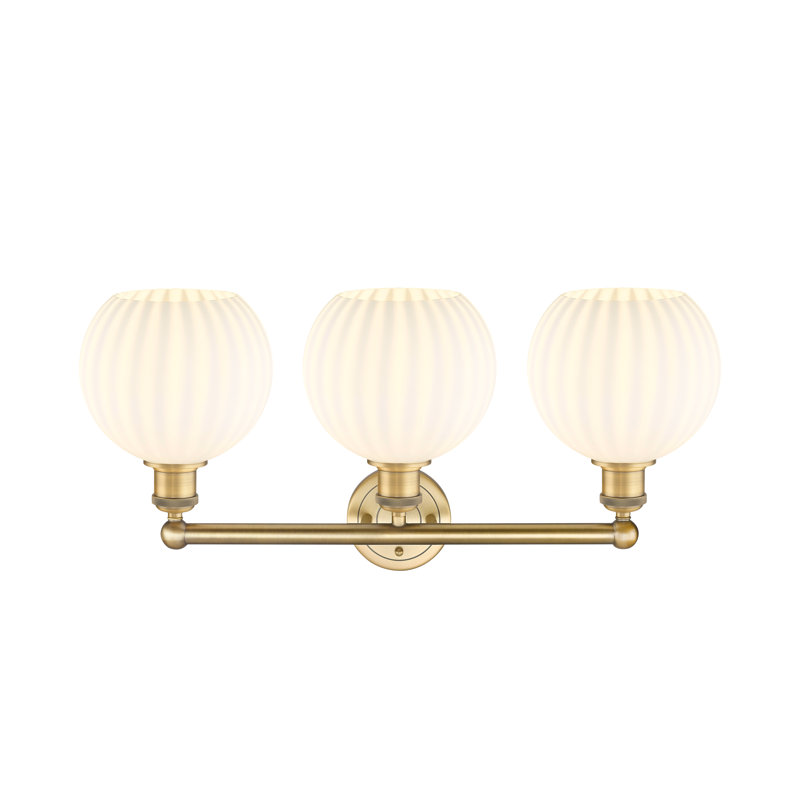 Bharata 3 - Light Dimmable Vanity Light, Brushed Brass