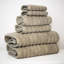 Modern Threads Spa Collection 6-Piece Ultra Soft Quick-Dry 550GSM 100% Combed Cotton Wavy Towel Set-27043337