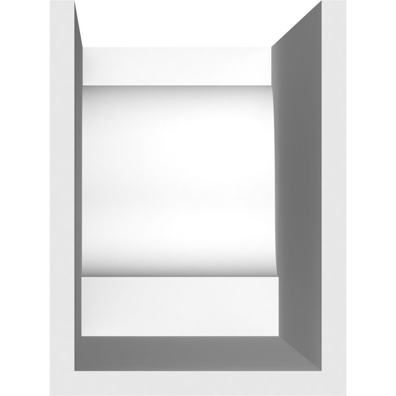Queue de chevron standard en PVC de qualité architecturale Newport, H 8 po x L 6 po x P 36 po