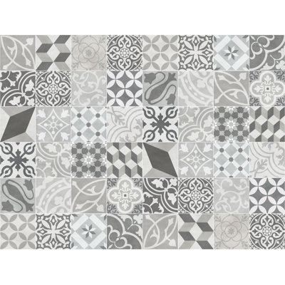 Stella Vinyl Machine Printed Area Rug