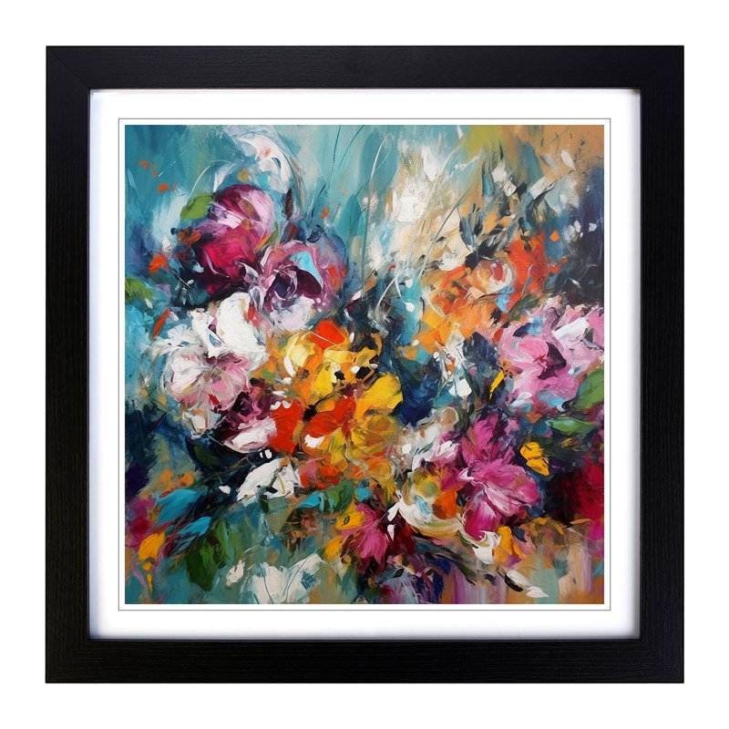 Single Picture Frame Print on Wood, Black