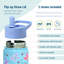 Bouteille d'eau en acier inoxydable 14 oz pour enfants Wildkin - sans BPA, étanche, isolée, facile à nettoyer - bleu papillon-123230939