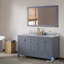 Ensemble de meuble-lavabo de salle de bain double 60 po avec miroir Lunenburg-27091304