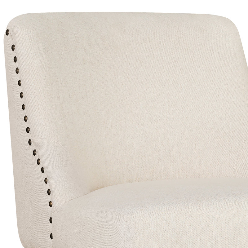 Tabouret de comptoir pivotant 26 po Albaugh, Brun, Lin lin