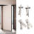5.11" H x 0.98" W Spring Pair Door Hinges