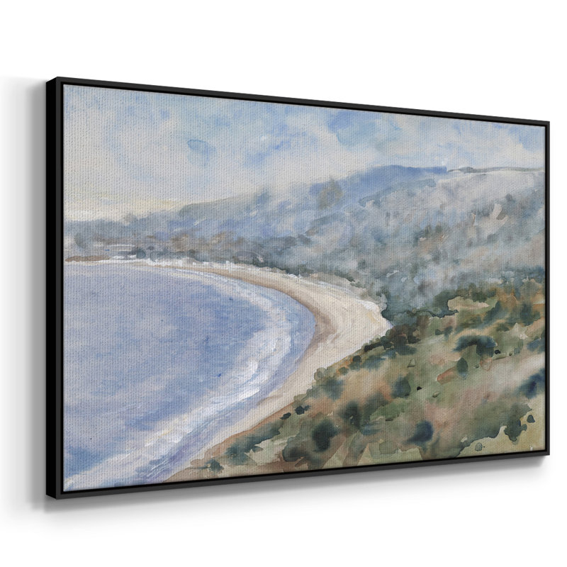 «Coastal Mist I», reproduction sur toile, H 27 po x l 41 po x P 2 po, Noir