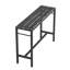 Table de bar d'extérieur 55 po Hdpe + cadre en métal, console extérieure
