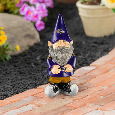 Statue de gnome de jardin en résine 11 po NFL