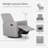 Upholstered Swivel Reclining Rocking Chair-50983397