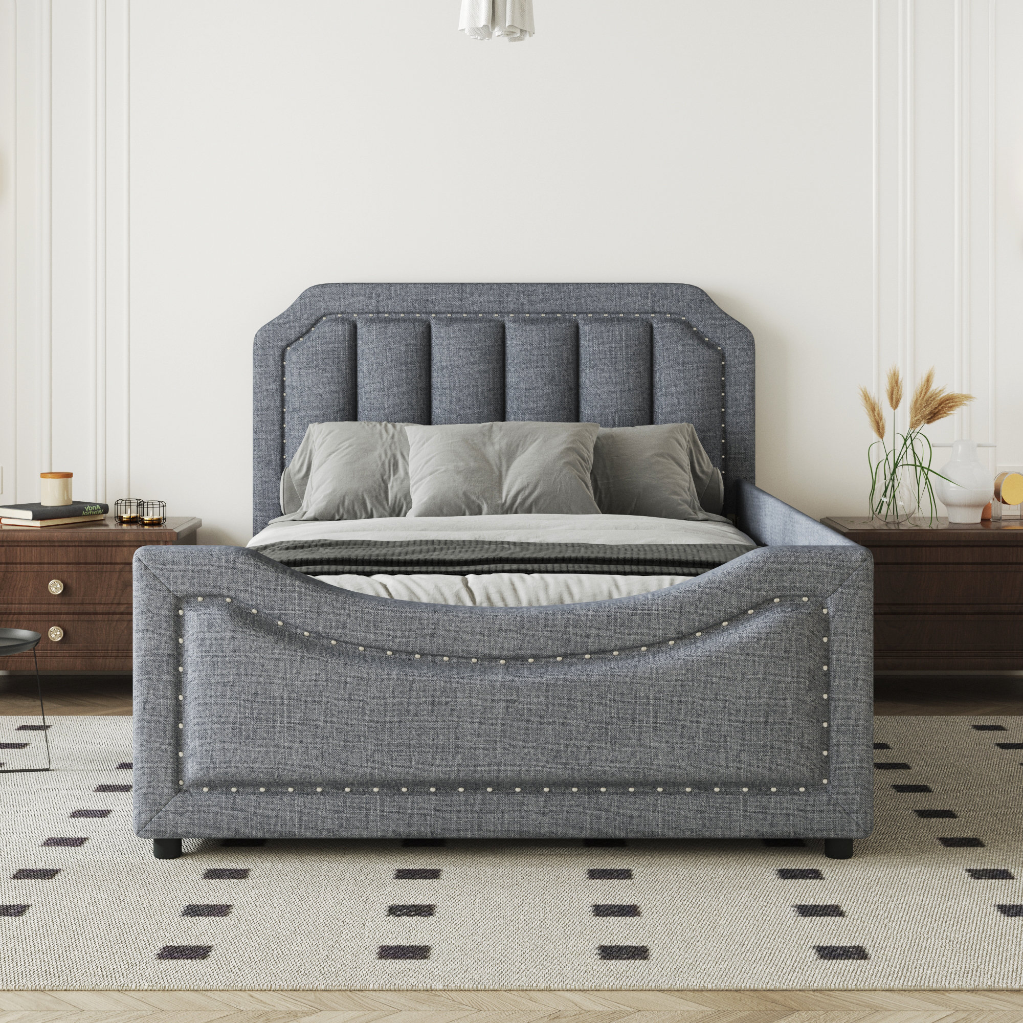 Red Barrel Studio® Meshon Upholstered Platform Storage Bed | Wayfair