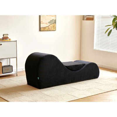 Yoga Chaise Lounge Chair with High-Density Foam Core & Removable Machine-Washable Cover by Wrought Studio