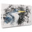 Pied Heron Watercolour - Wrapped Canvas-56659881