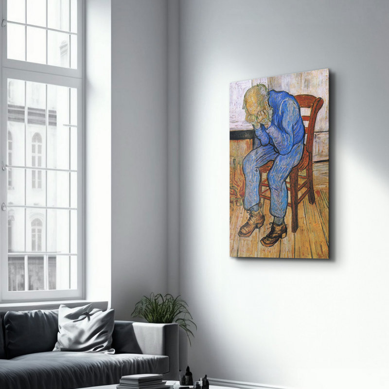 Élégante peinture murale en verre trempé de 13,8 po x 21,7 po | 100% verre trempé, épaisseur: 0,16 pouce | Imprimé UV pour des couleurs éclatantes | Parfait pour la décoration intérieure, le salon et les espaces de bureau