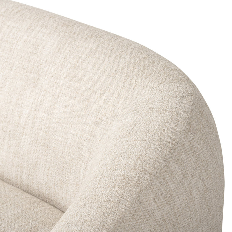 Channing Sofa, Yuma Cream 96% Polyester/4% Acrylic