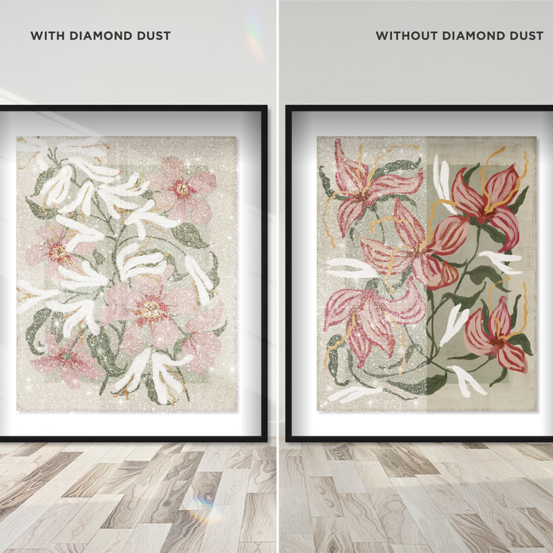 Lilies Flower Set Set by Oliver Gal, 25.5" H x 21.5" W, Black Shadowbox