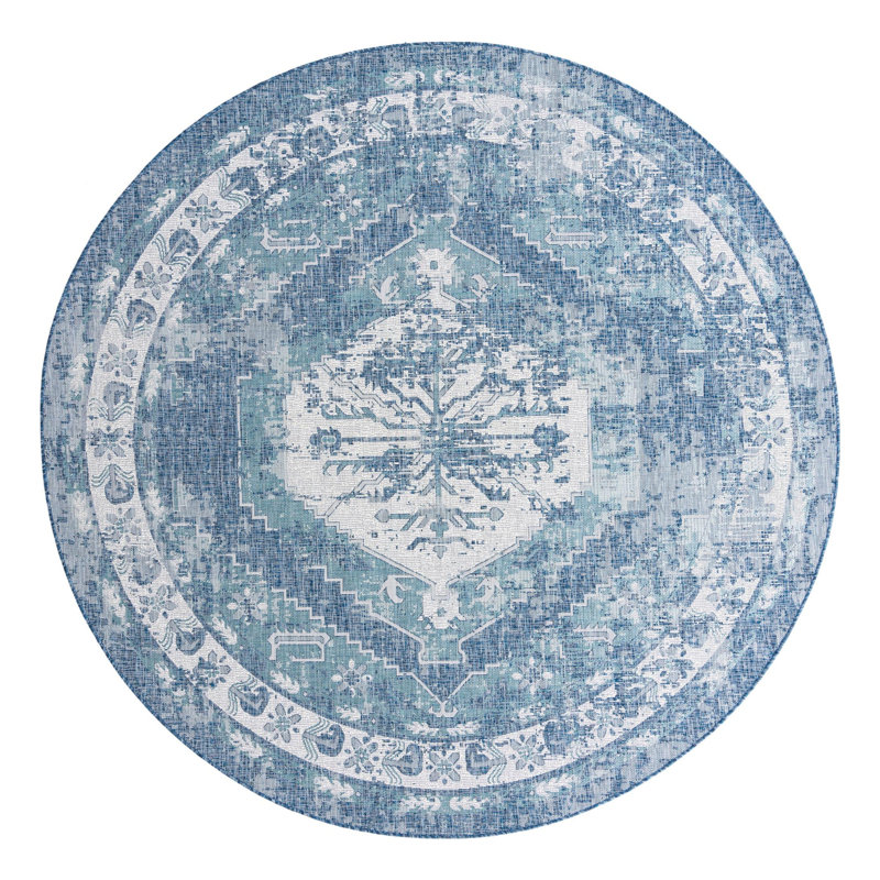 Susan Oriental Indoor / Outdoor Rug, Round 10'