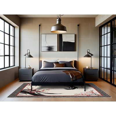 Tapis Scarlet Strokes