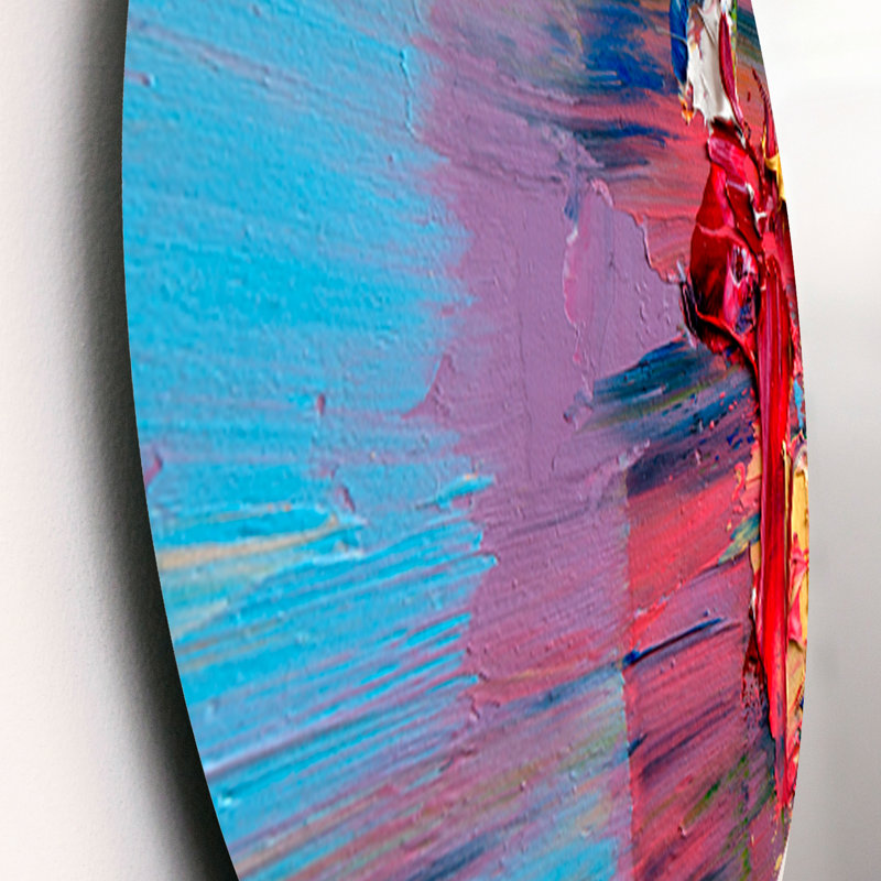 Oil Brushed Colorfields III - Modern Metal Wall Decor Set