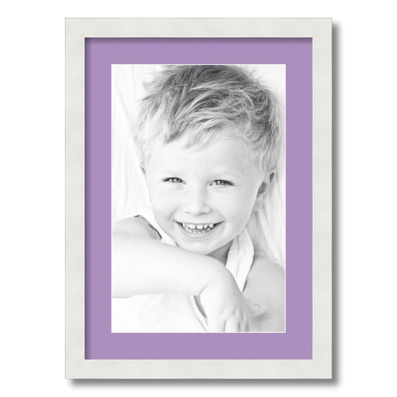 Cadre pour photo simple 11 "x 17" en bois mat, Brume lavande