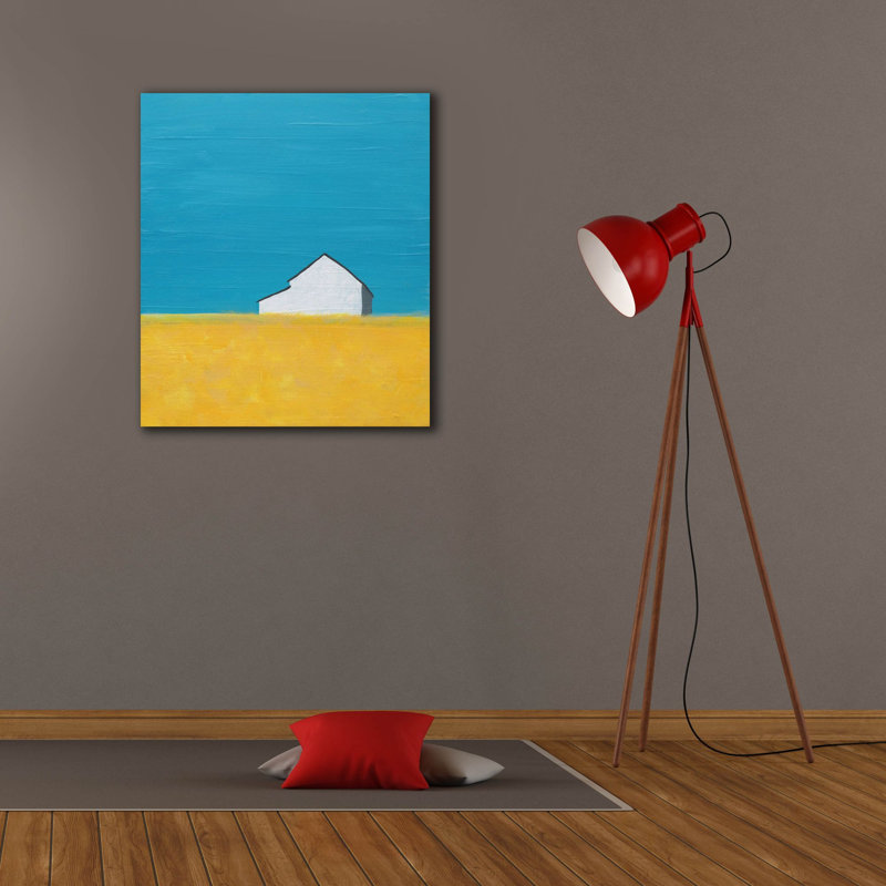 «Its A Barn» par Jan Weiss, art mural sur toile, H 30 po x l 26 po x P 1,5 po