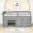 Gigel Kids Twin Loft Bed with Drawers-1887771781