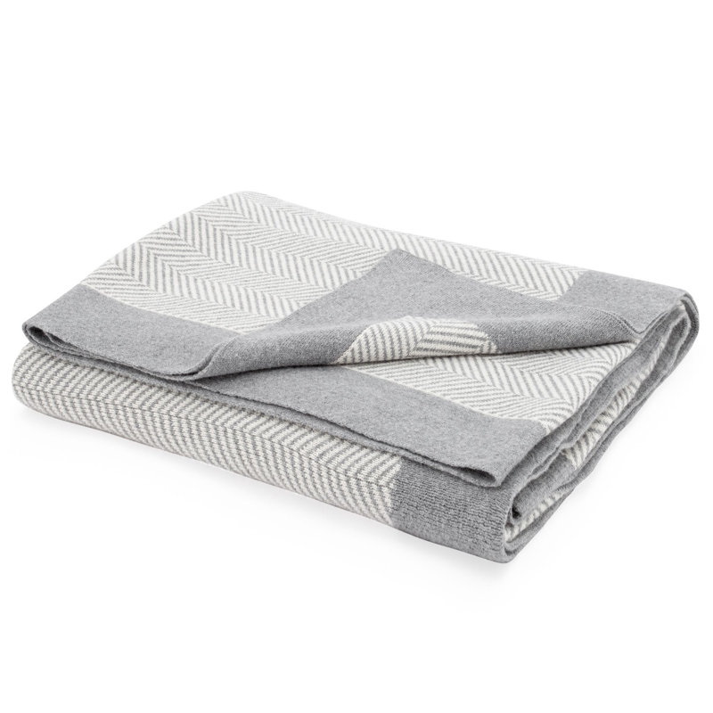 Jeté en jacquard