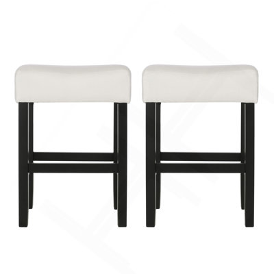 Elegant Leather Counter Height Barstool Set, Ideal For Kitchen And Entertaining Spaces.