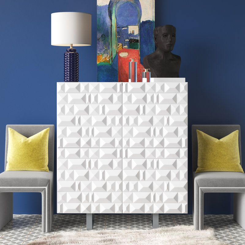 Barbados 110cm Sideboard, White