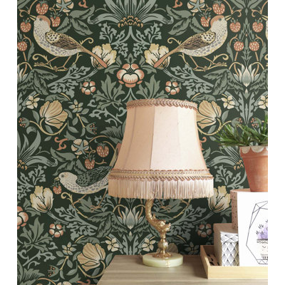 Britiany Peel & Stick Floral Roll