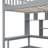 Loft Bed With Bookshelf,Drawers,Desk,And Wardrobe-1274602471-1274602472