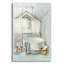  «Bathroom In The Attic 1» par Silvia Vassileva, art mural en verre acrylique, 12 po x 16 po