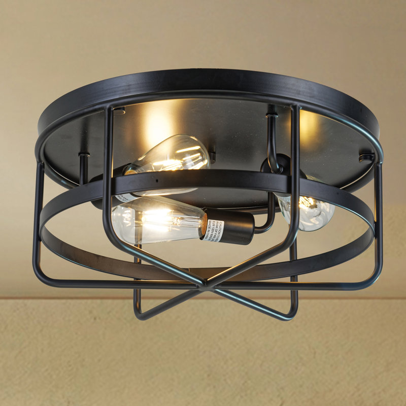 Plafonnier encastré 3 lumières 16 po