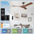 Jenell 52" 3 - Blade Propeller Ceiling Fan With Remote Control-2146514320