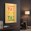 «Yay» par Ann Kelle, art mural en métal doré, 12 po x 16 po-133651297