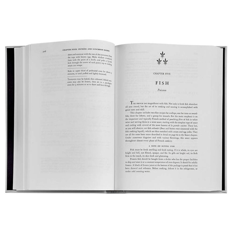 Graphic Image Julia Child Mastering The Art Of French Cooking Coffee Table Book, Leather,Ice