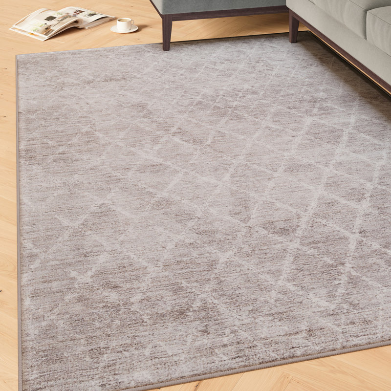 Vintage Look Cotton Flatweave Washable Area Rug, 80cm x 150cm