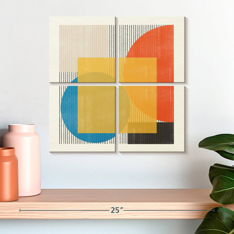Objet moderne Mid-Century n ° 2, H 18 po x l 18 po
