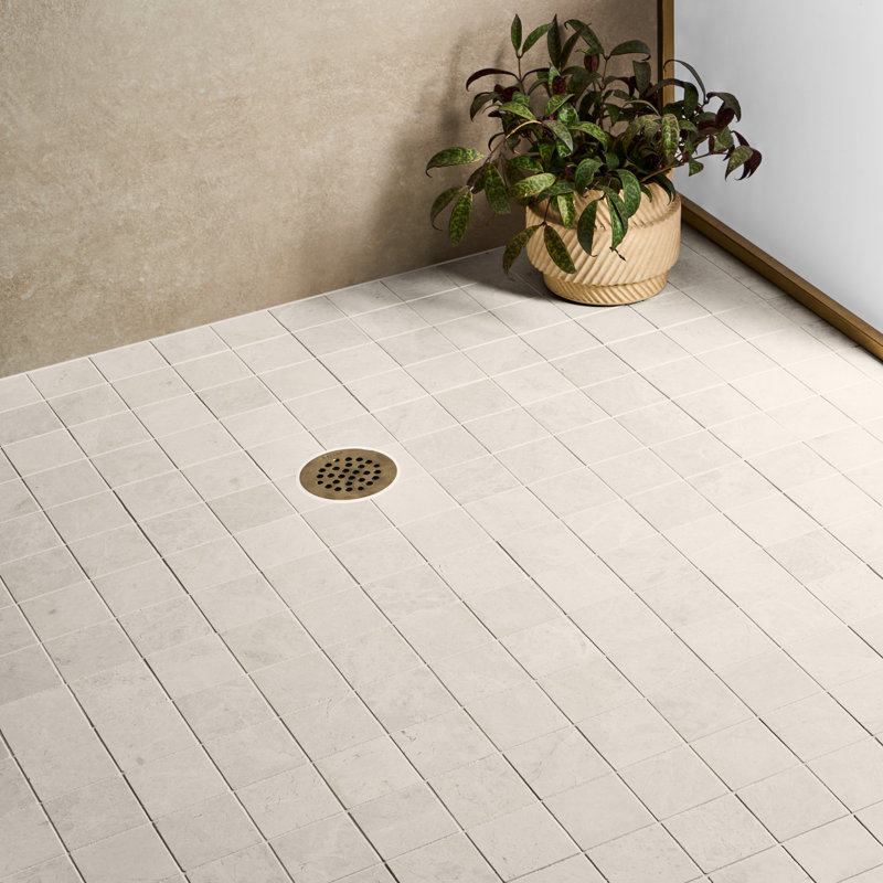 Vanilla White 12 In. X 12 In. Square Honed Marble Mosaic Floor And Wall Tile (10 Sq. Ft. / Case)