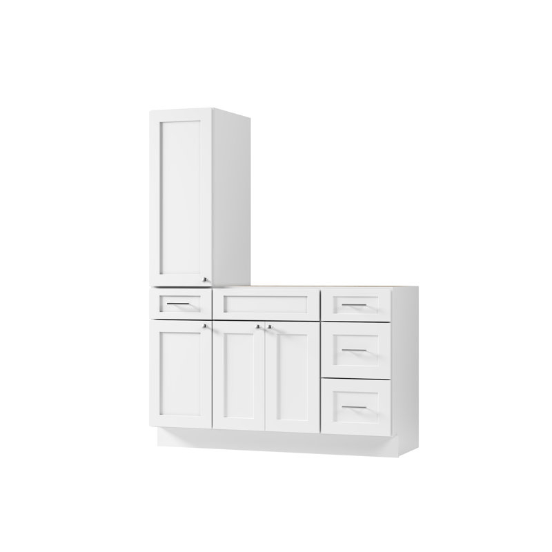 Meuble-lavabo simple 54 po Disar, Blanc