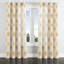 Rideaux de fenêtre Modern - jaune Boho Sun Glow avec œillets - 1 panneau-1172407997-1172407998