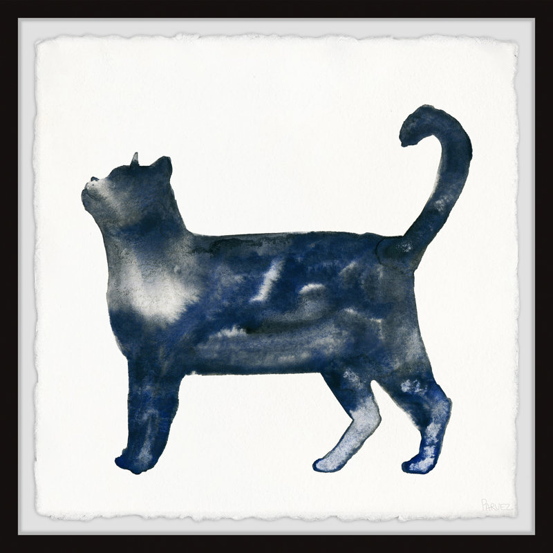 " Snobby Cat " by Parvez Taj, 32" H x 32" W x 1.5" D
