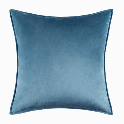 Housse de coussin en velours uni