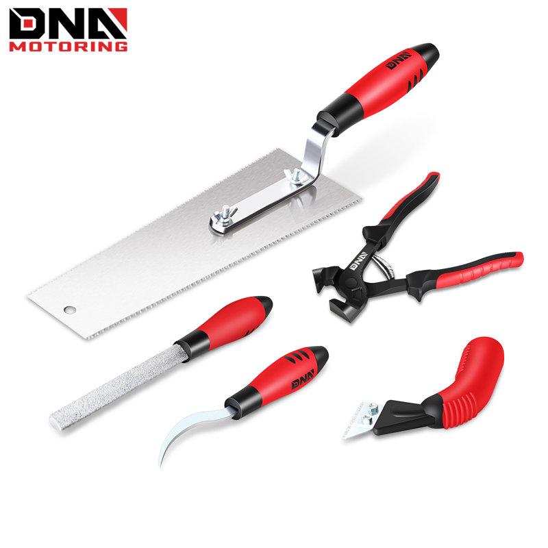[5Pcs] File/Tile Pliers/Caulk Extractor TileCraft Pro Complete Installation Kits