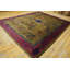 Tapis antique en laine fuschia antique de style art déco
