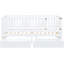 Lit de jour simple avec garde-corps de clôture et 2 tiroirs, blanc, choix élégant de taille simple en blanc-768173690-768173688