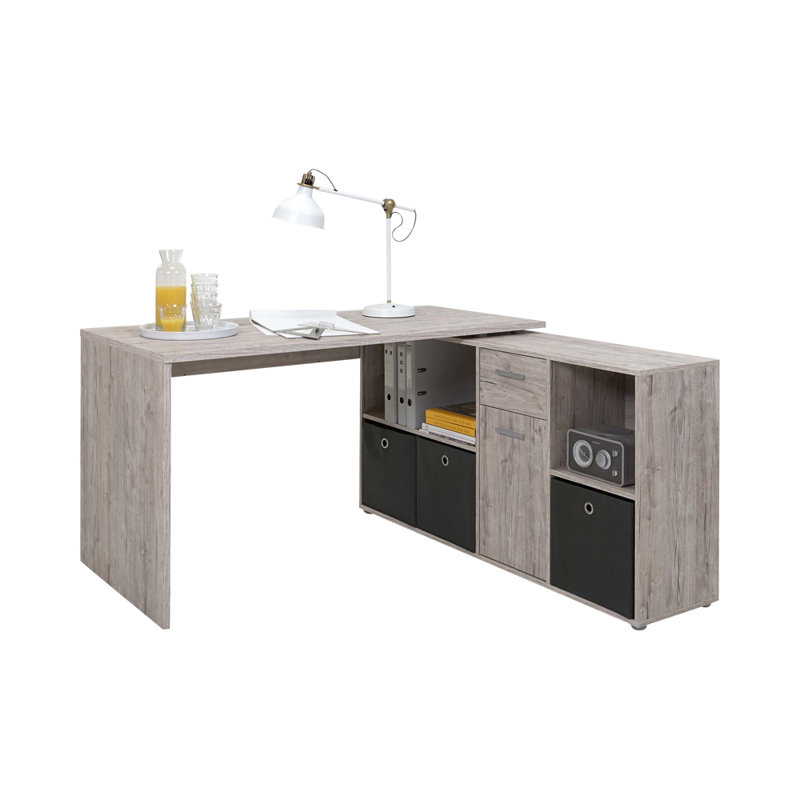 Elizabeth 2 Piece Writing Desk Office Set, Sand Oak