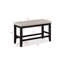 Meuble en bois de style campagnard avec repose-pieds à hauteur de comptoir gris clair 1pc-1469780150