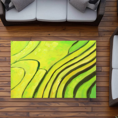 Rice Fields of Vietnam Rug | Asian Places Outdoor Decor
