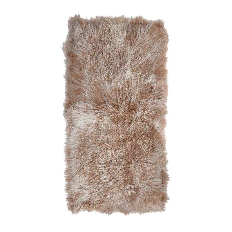 Mortensen Sheepskin Area Rug in Champagne