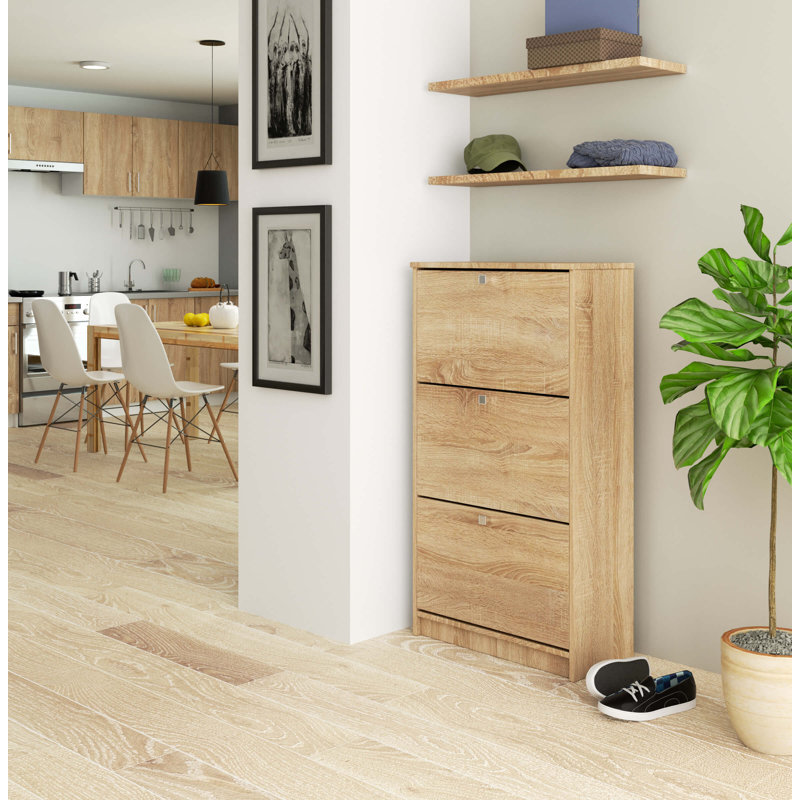 Furgeson 12 Pair Shoe Storage Cabinet, Sonoma